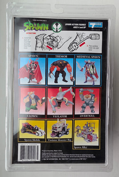 MCFARLANE TOYS SPAWN OVERTKILL WITH COMIC BOOK [J01] Spawn Todd Toys
