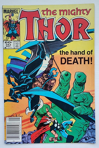 THOR #343 NEWSSTAND 1984 Thor MARVEL COMICS