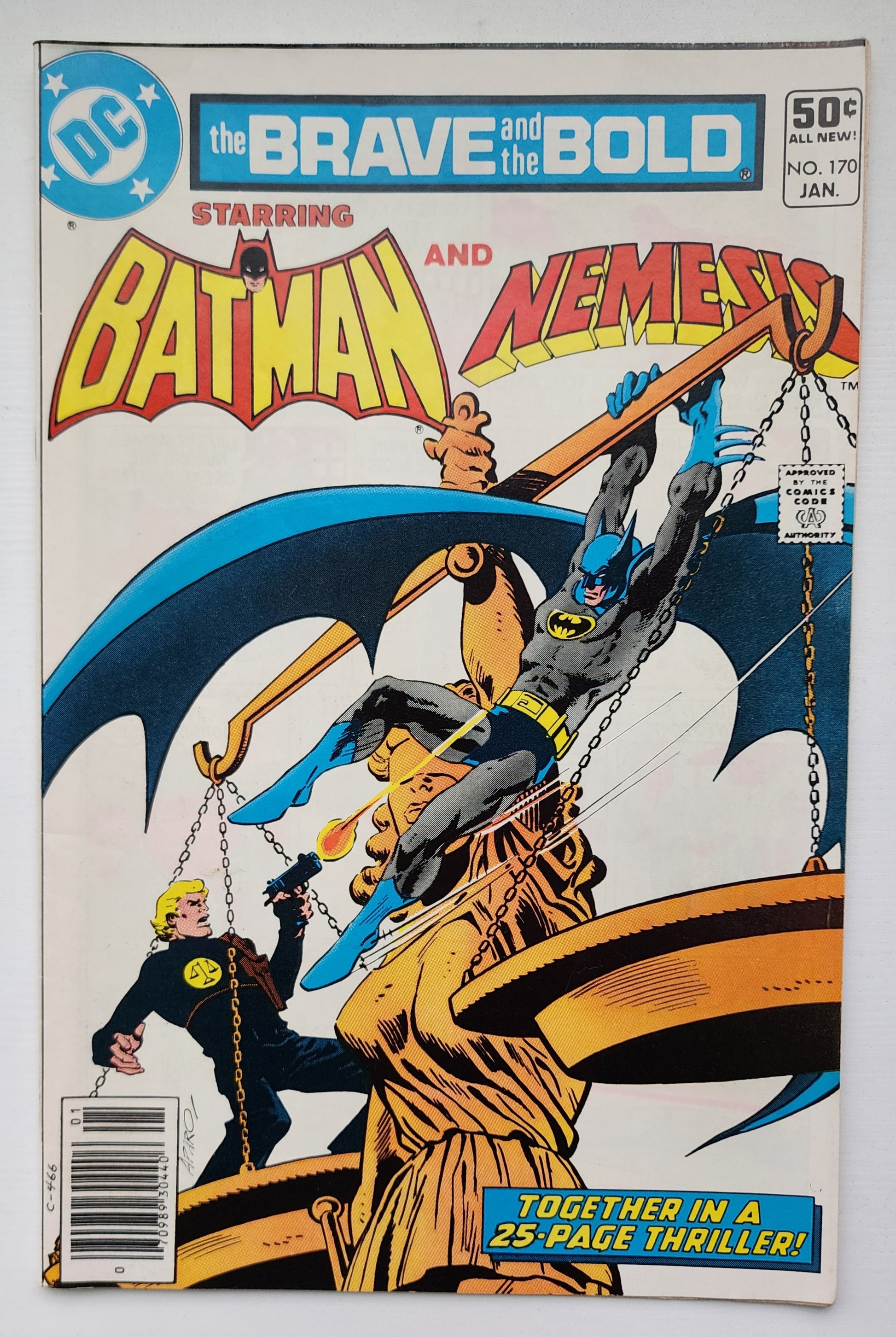 BRAVE AND BOLD #170 BATMAN NEMEIS NEWSSTAND 1981 Brave and the Bold DC Comics