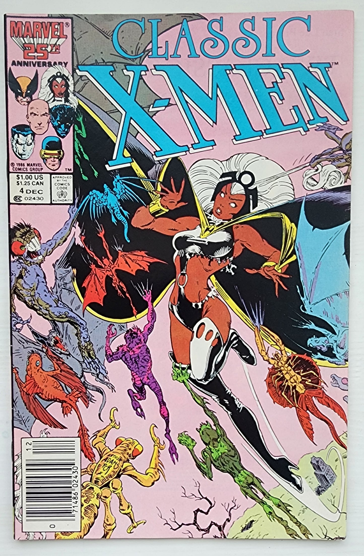 CLASSIC X-MEN #4 NEWSSTAND 1986 Classic X-Men MARVEL COMICS