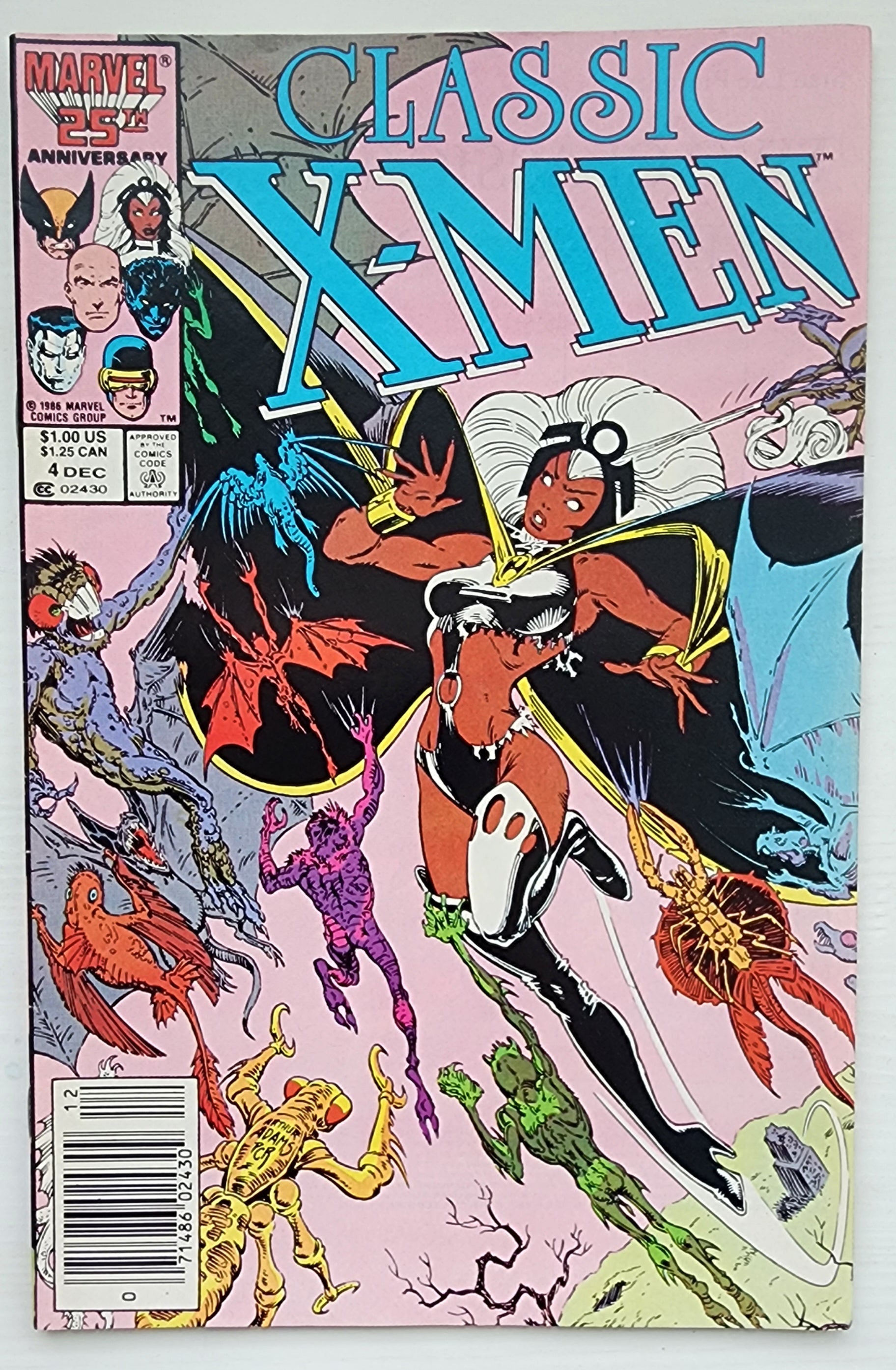 CLASSIC X-MEN #4 NEWSSTAND 1986 Classic X-Men MARVEL COMICS