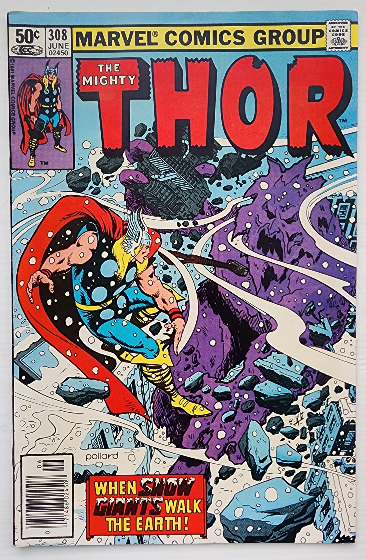 THOR #308 NEWSSTAND 1981 Thor MARVEL COMICS