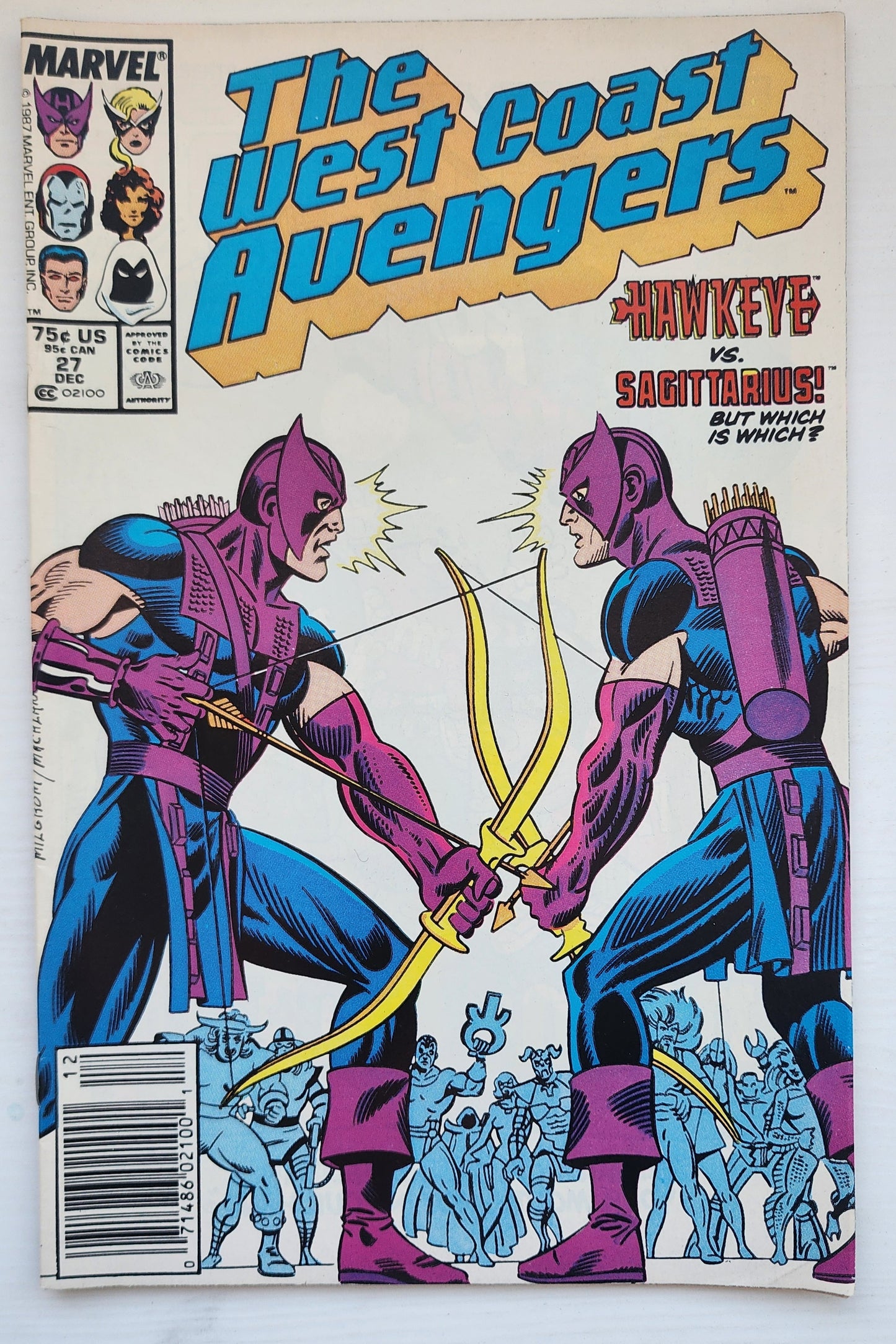 WEST COAST AVENGERS #27 NEWSSTAND 1987 West Coast Avengers MARVEL COMICS