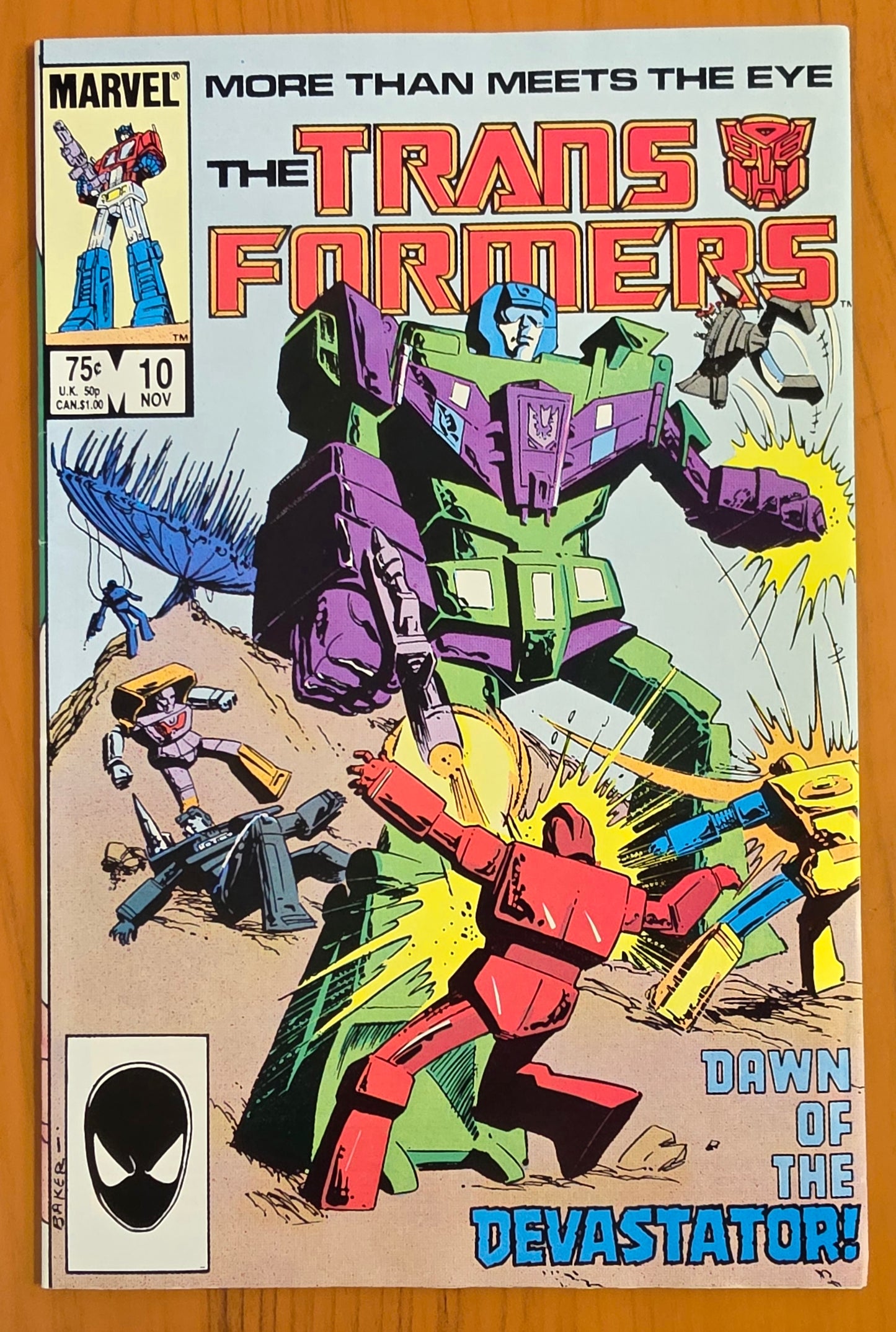 TRANSFORMERS #10 1985 (1ST APP DEVASTATOR & CONSTRUCTICONS) [J01] Transformers MARVEL COMICS
