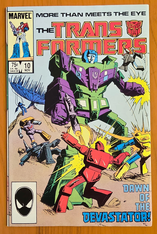 TRANSFORMERS #10 1985 (1ST APP DEVASTATOR & CONSTRUCTICONS) [J01] Transformers MARVEL COMICS