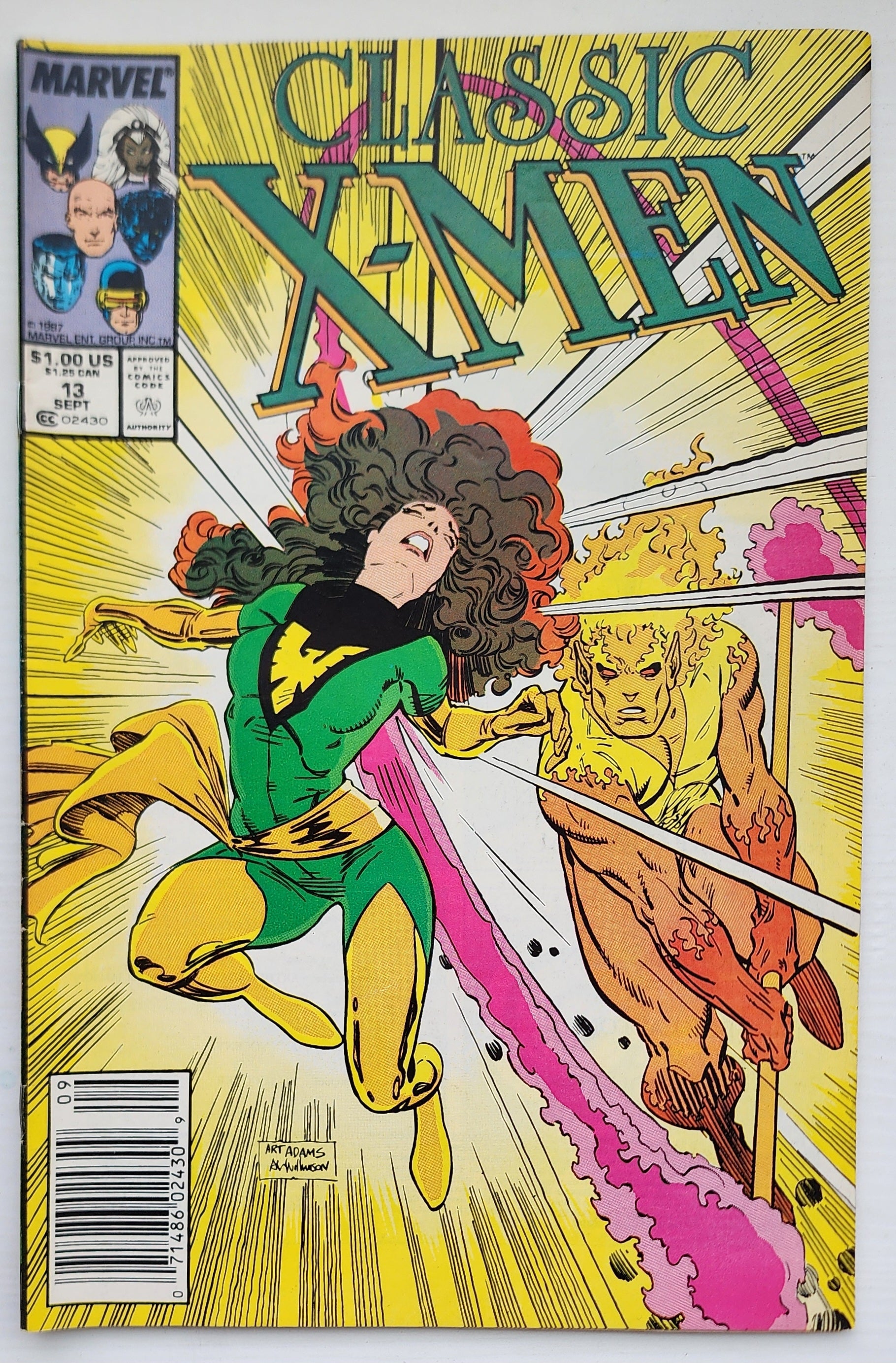 CLASSIC X-MEN #13 NEWSSTAND 1987 Classic X-Men MARVEL COMICS