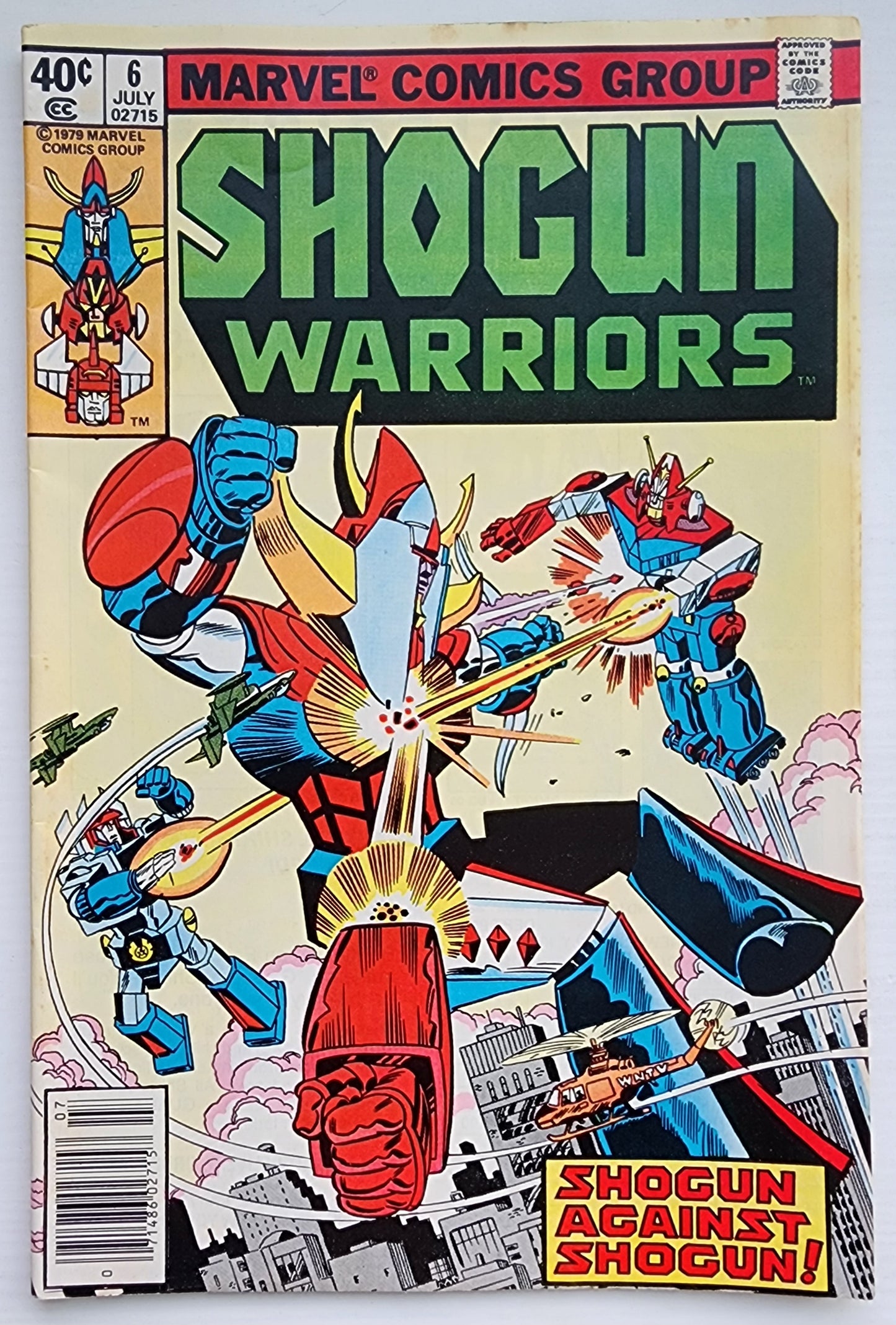 SHOGUN WARRIORS #6 NEWSSTAND 1978 Shogun Warriors MARVEL COMICS