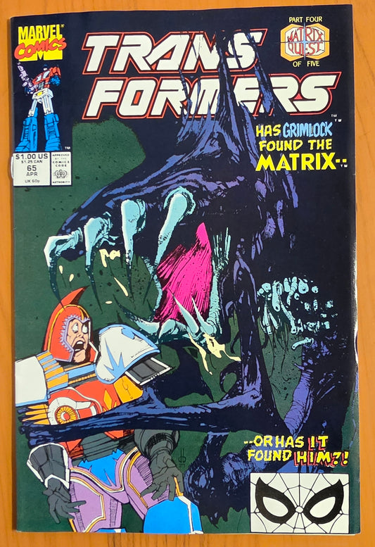 TRANSFORMERS #65 1990 Transformers MARVEL COMICS