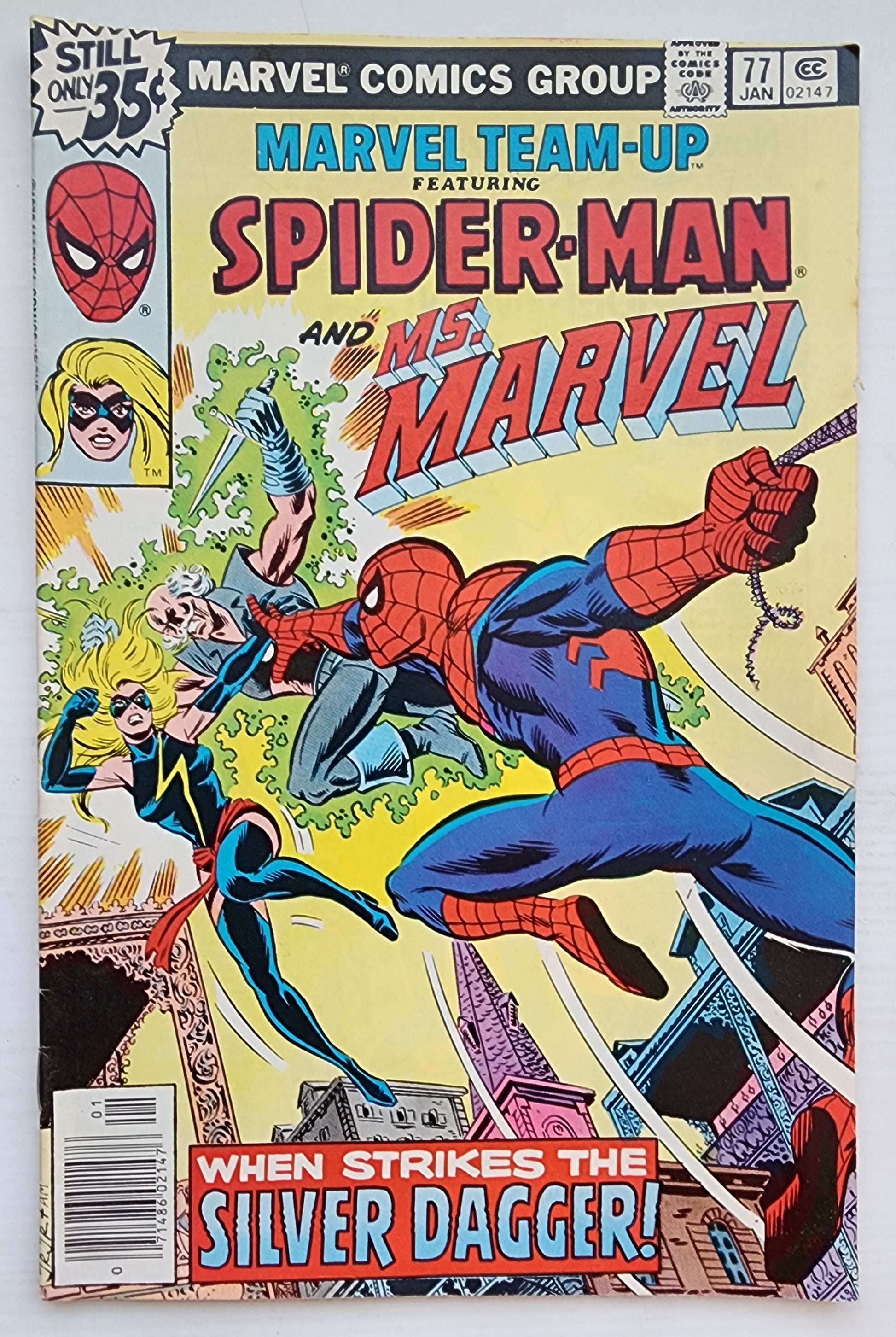 MARVEL TEAM-UP #77 SPIDER-MAN MS MARVEL NEWSSTAND 1979 Marvel Team-Up MARVEL COMICS