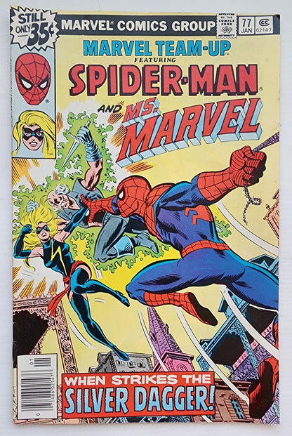 MARVEL TEAM-UP #77 SPIDER-MAN MS MARVEL NEWSSTAND 1979 Marvel Team-Up MARVEL COMICS