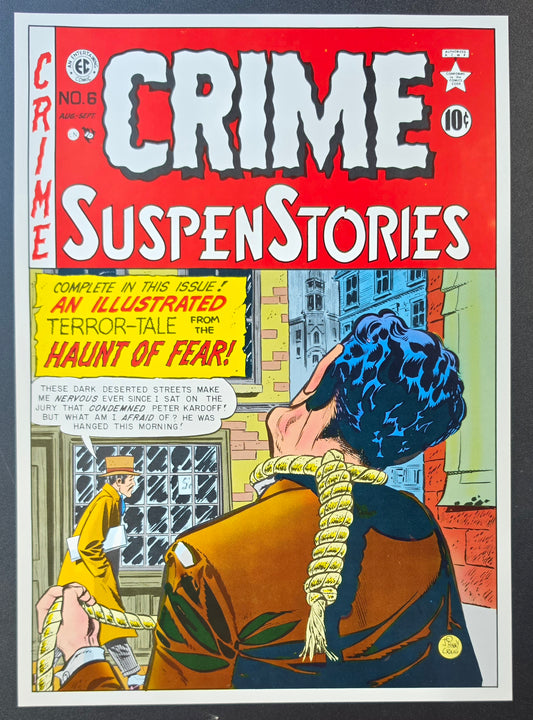 EC COMICS CRIME SUSPENSTORIES #6 1984 POSTER PRINT 13"x9" EC Comics EC Comics
