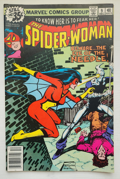 SPIDER-WOMAN #9 NEWSSTAND 1978 Spider-Woman MARVEL COMICS