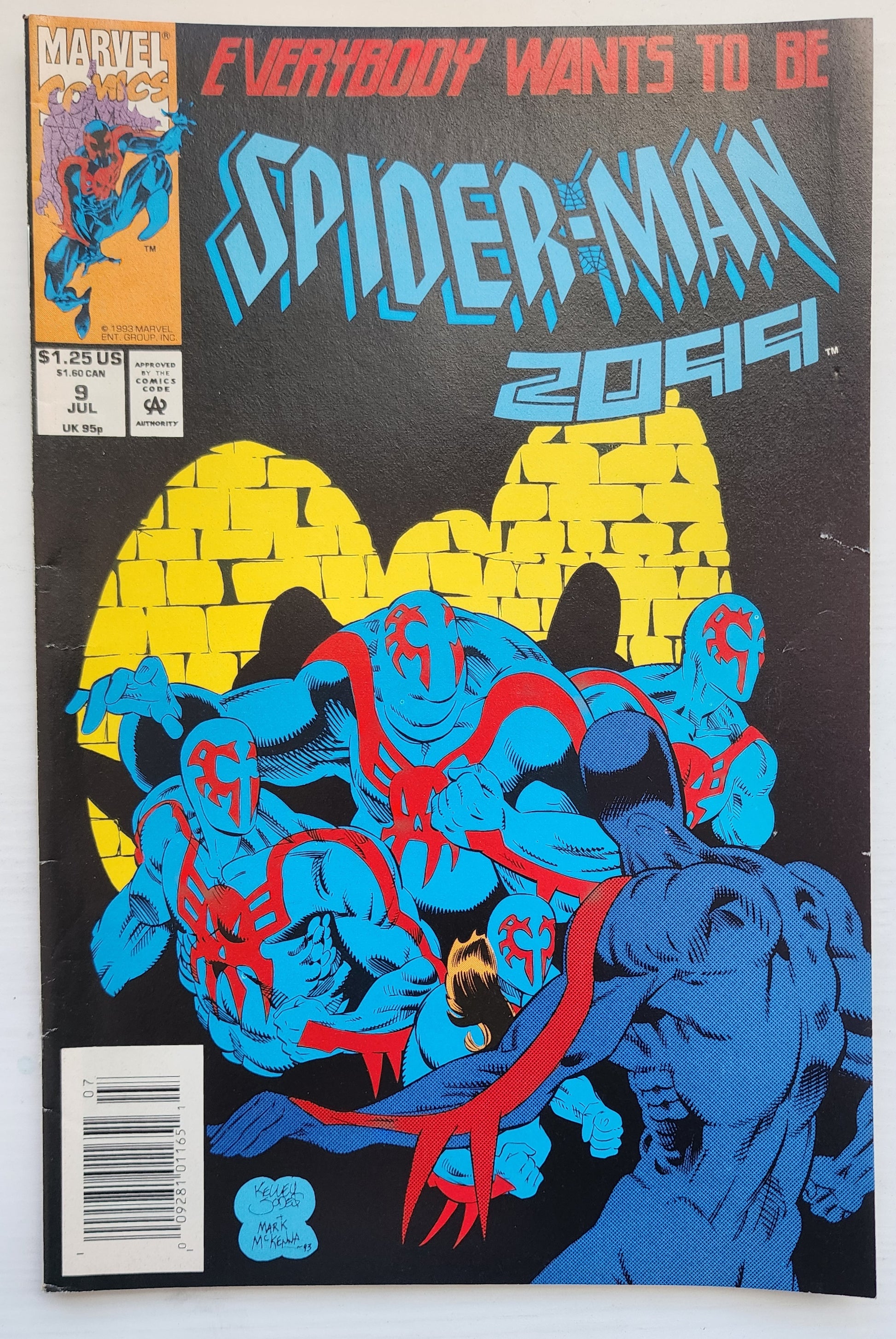 SPIDER-MAN 2099 #9 NEWSSTAND 1993 Spider-Man 2099 MARVEL COMICS