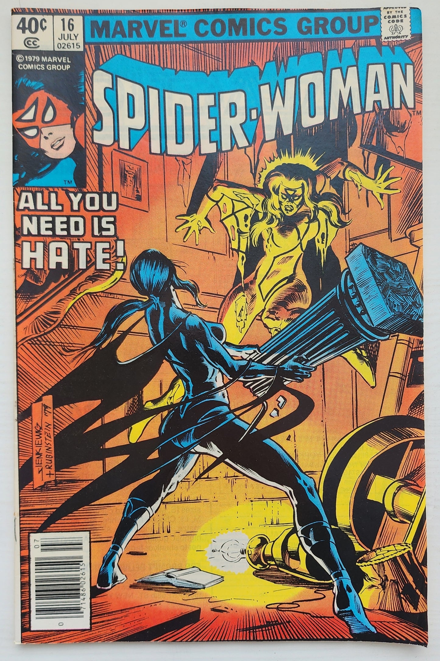 SPIDER-WOMAN #16 NEWSSTAND 1979 Spider-Woman MARVEL COMICS