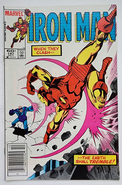 IRON MAN #187 NEWSSTAND 1984 [P01] Iron Man MARVEL COMICS