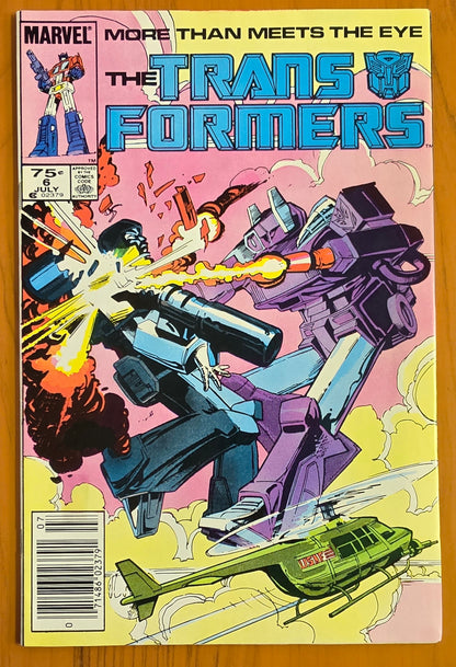 TRANSFORMERS #6 1985 (1ST APP JOSIE BELLER WHO LATER BECOMES CIRCUIT BREAKER) NEWSSTAND [J01] Transformers MARVEL COMICS