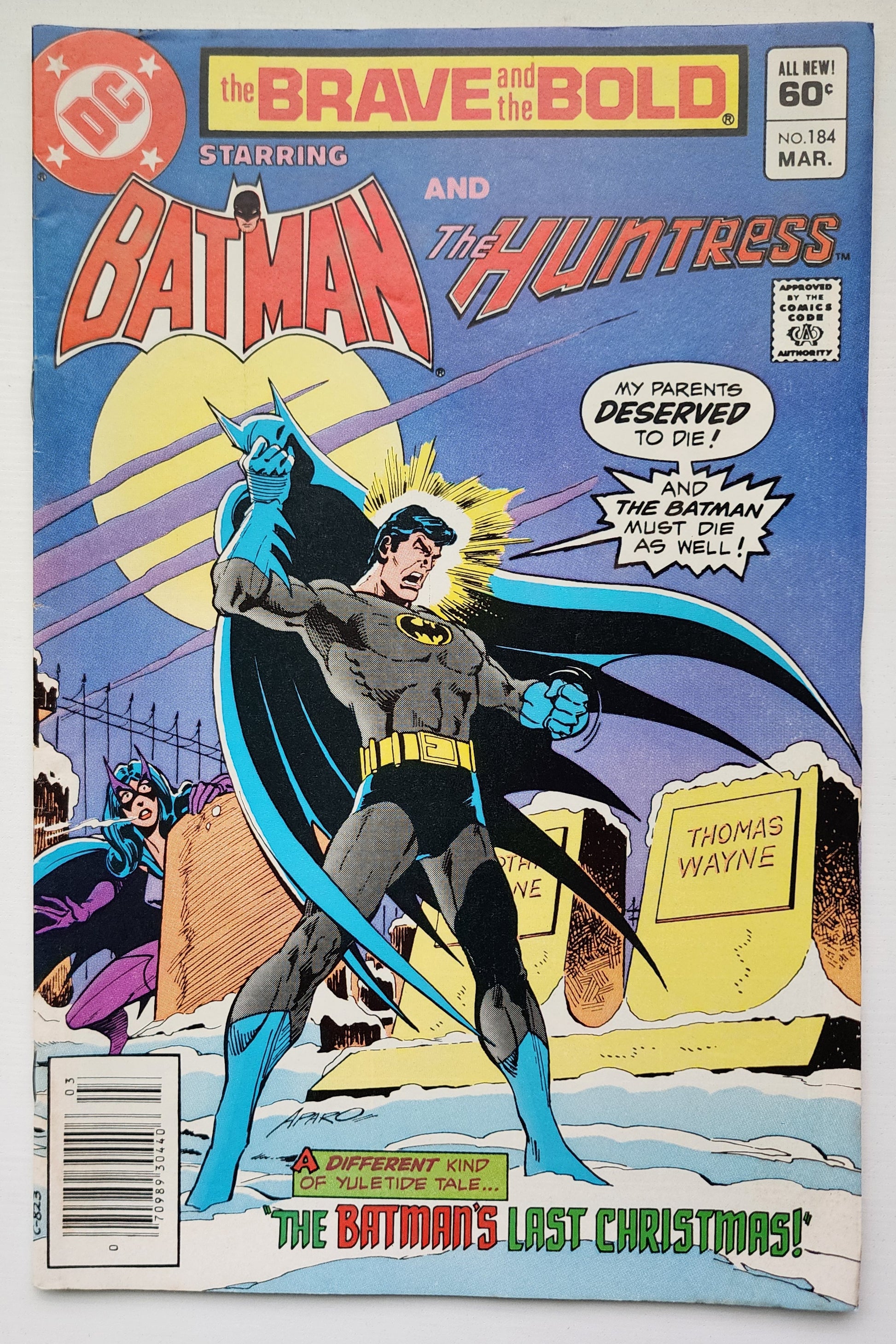 BRAVE AND BOLD #184 BATMAN HUNTRESS NEWSSTAND 1982 Brave and the Bold DC Comics