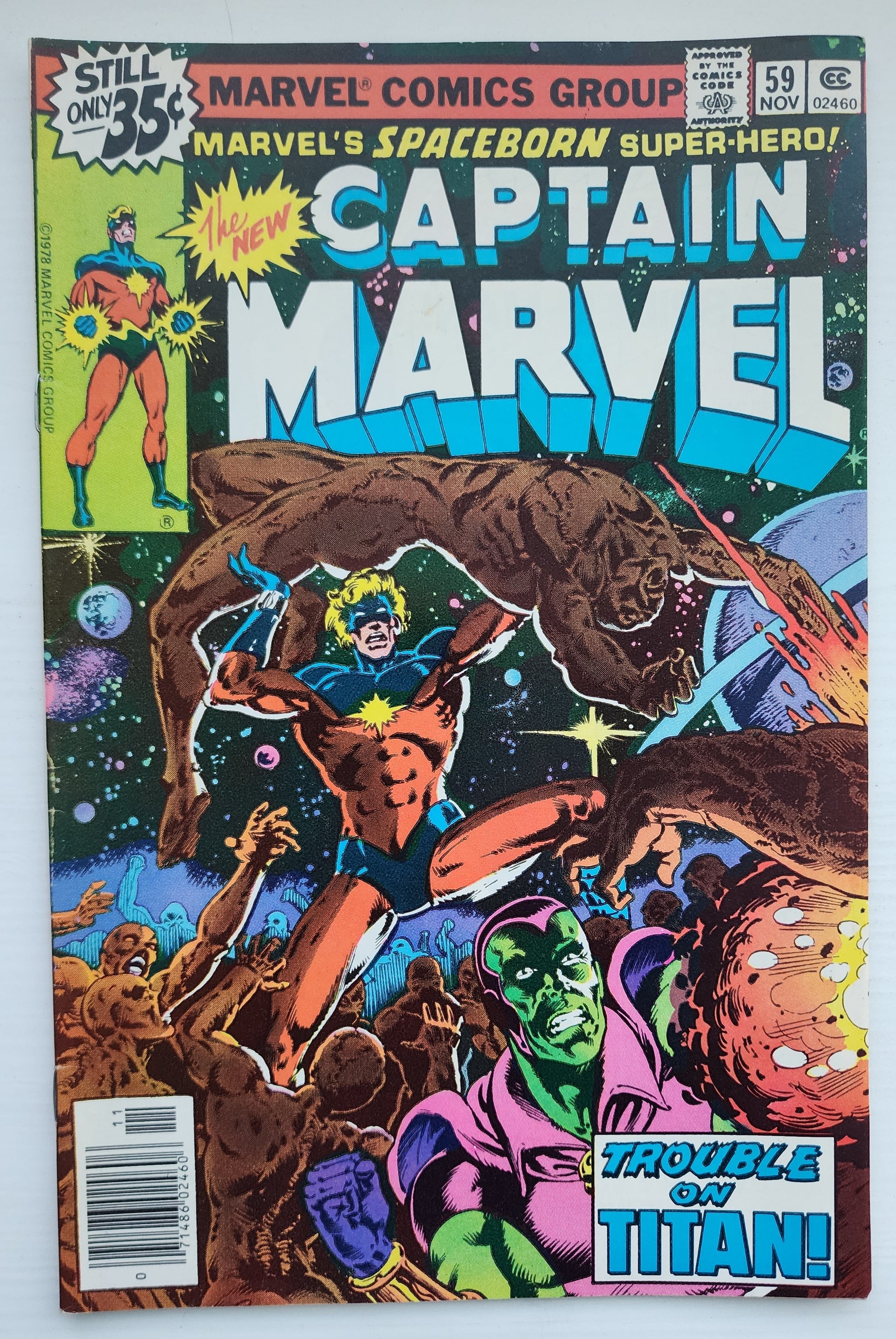 CAPTAIN MARVEL #59 NEWSSTAND 1978 Captain Marvel MARVEL COMICS