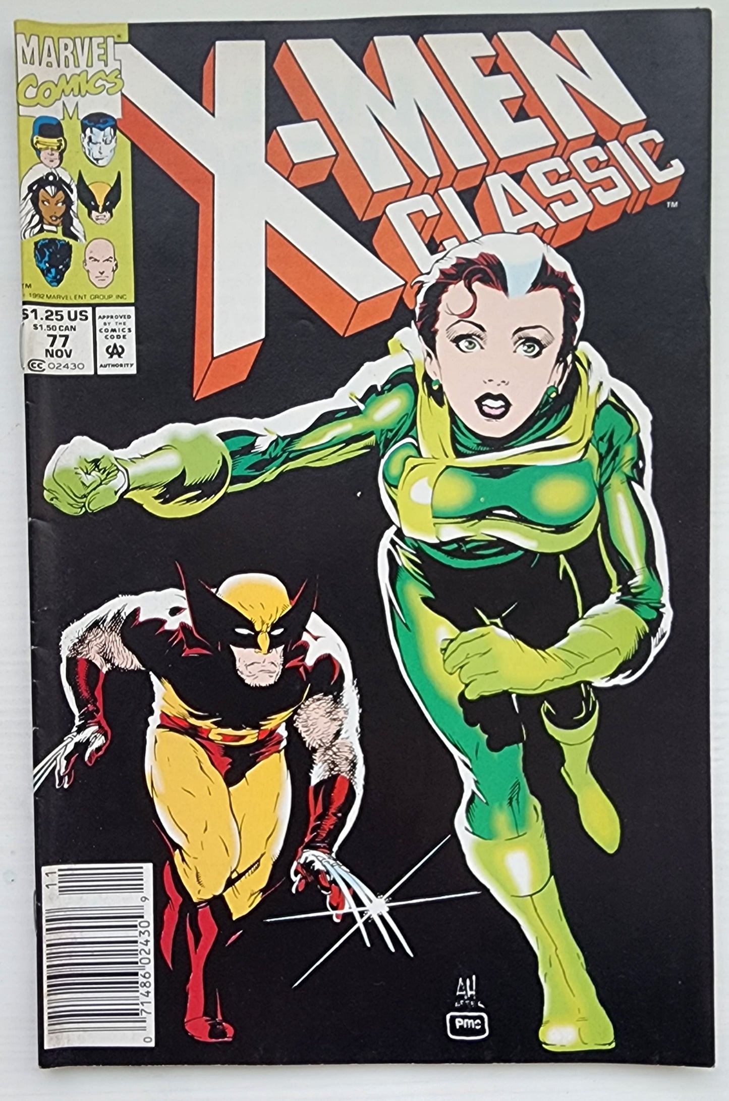 CLASSIC X-MEN #77 NEWSSTAND 1990 Classic X-Men MARVEL COMICS