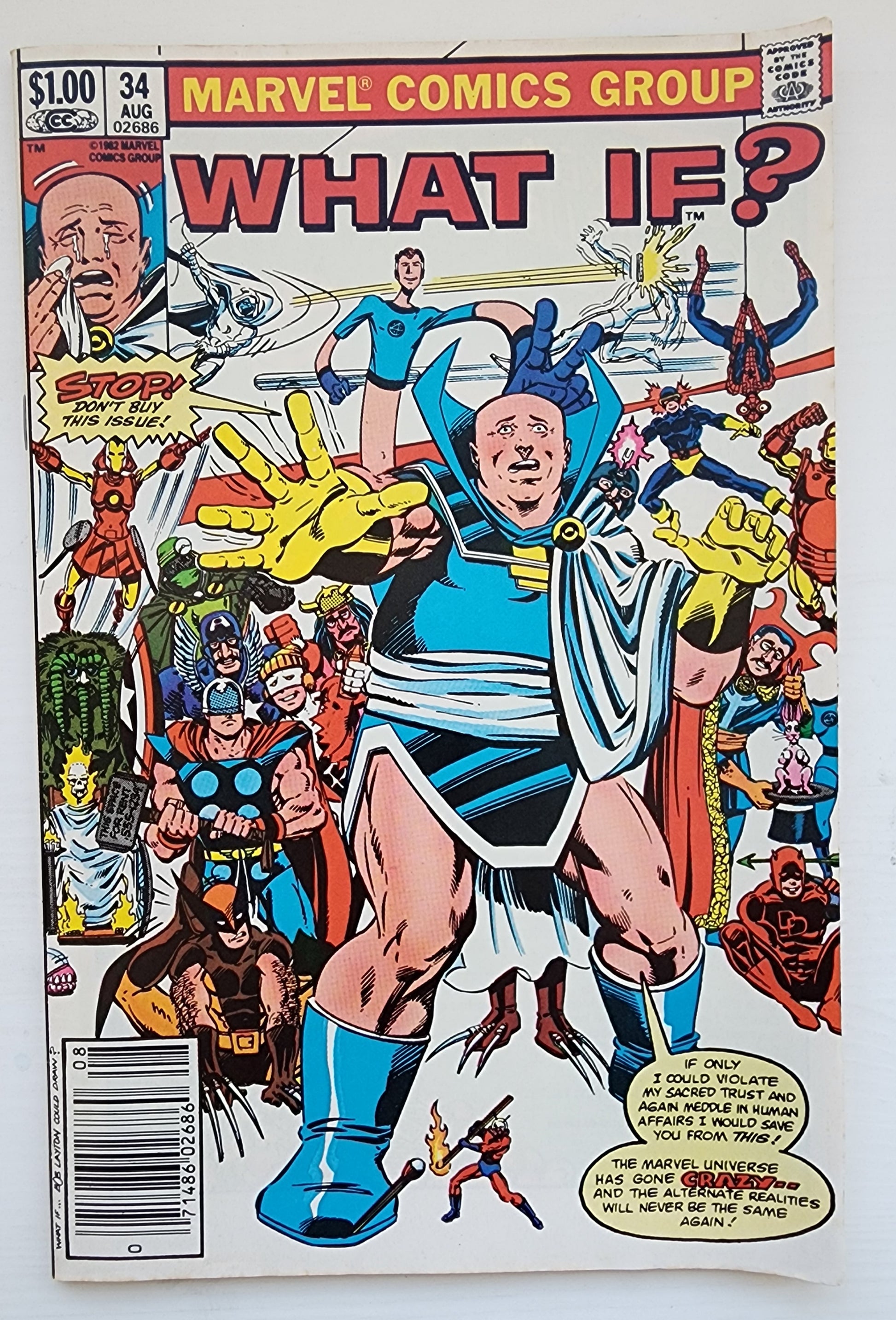 WHAT IF #34 NEWSSTAND 1982 What If MARVEL COMICS