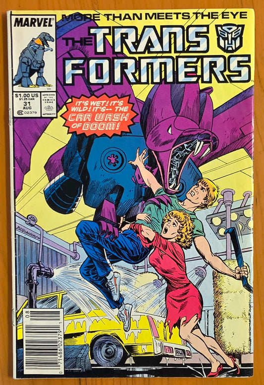 TRANSFORMERS #31 1987 NEWSSTAND Transformers MARVEL COMICS