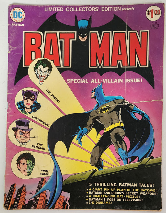 LIMITED COLLECTORS EDITION BATMAN C-37 TREASURY SIZE 1975 Justice League of America DC COMICS