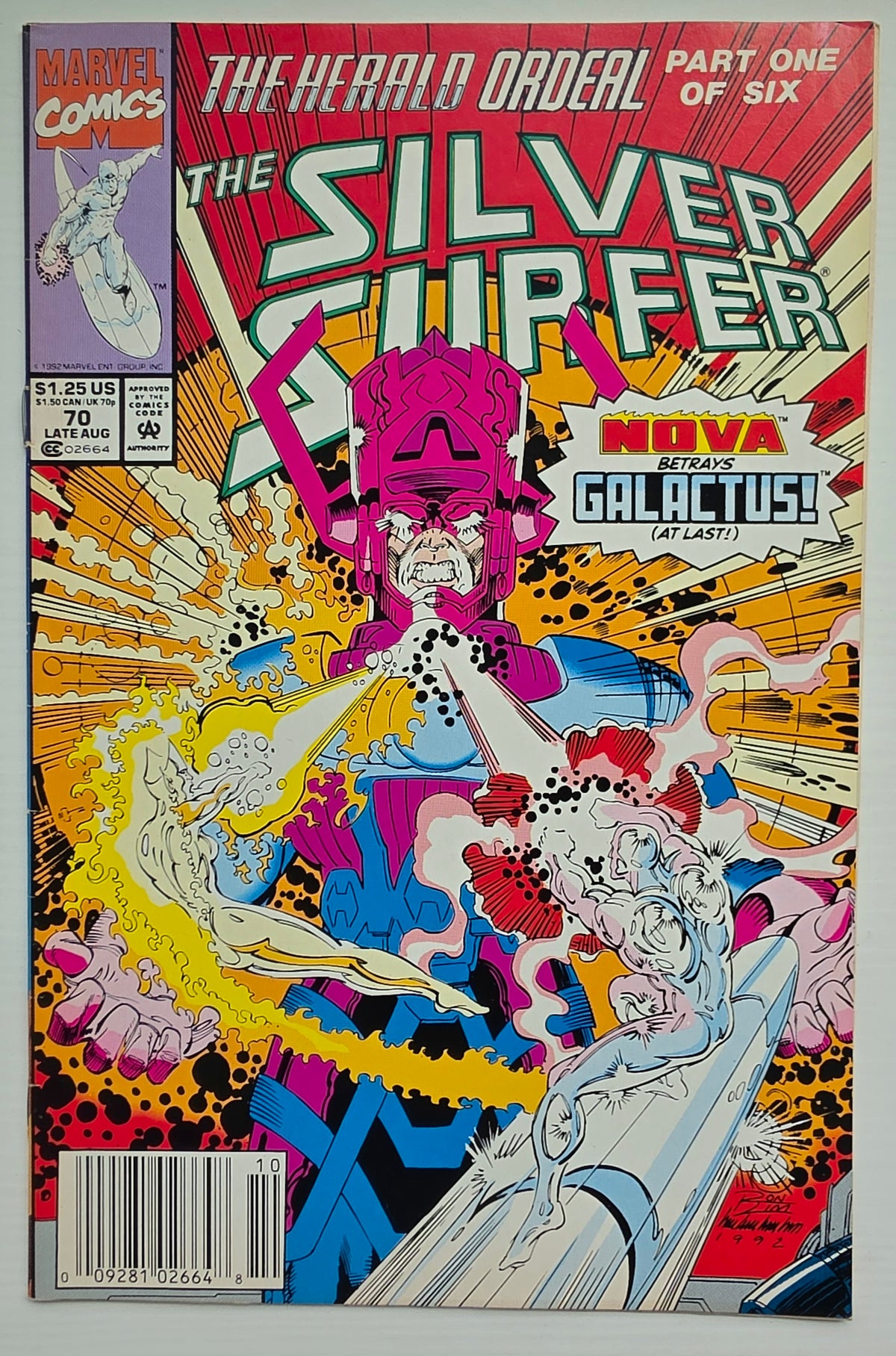SILVER SURFER #70 1992 NEWSSTAND Silver Surfer MARVEL COMICS