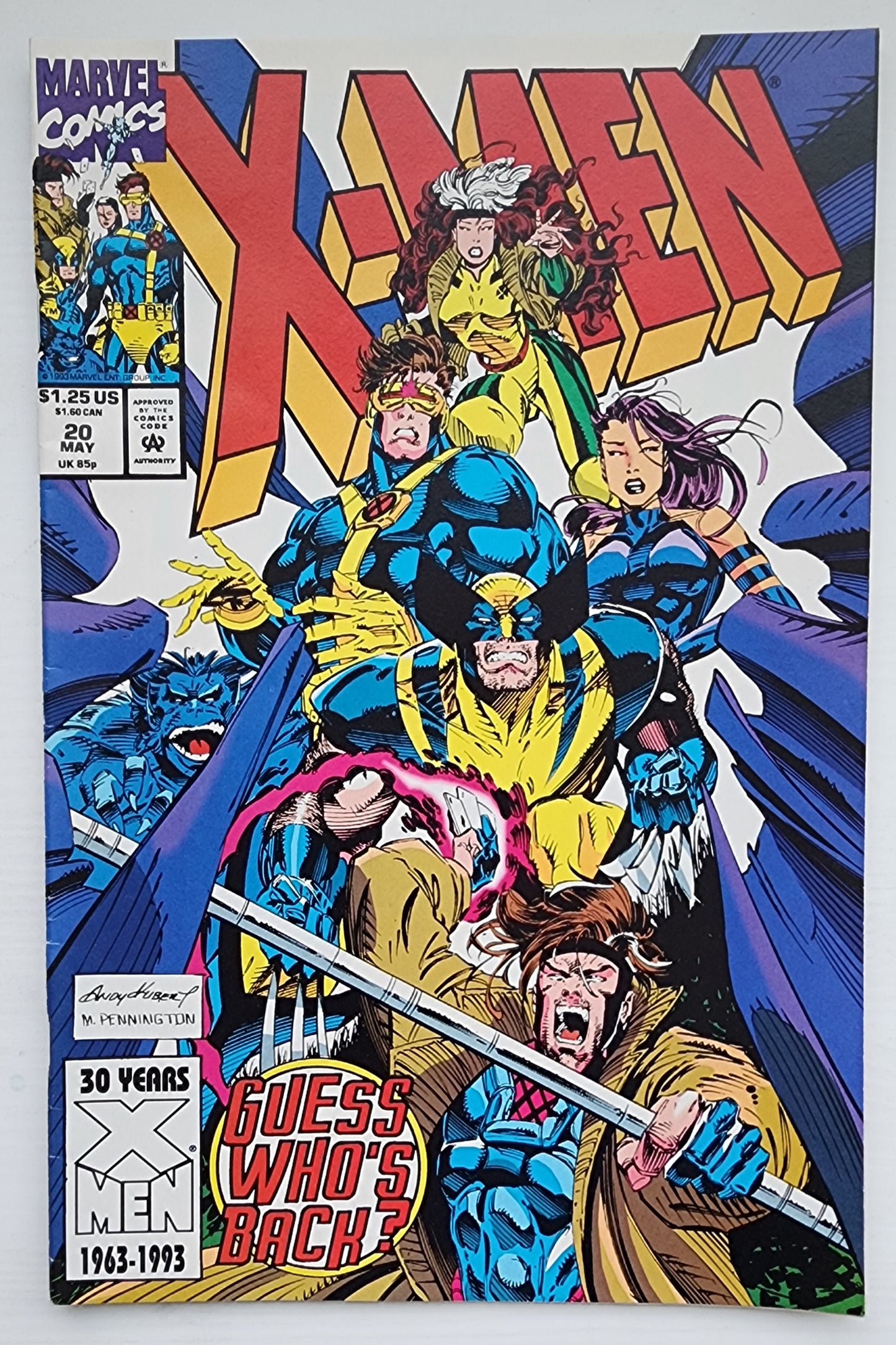 X-MEN #20 1993 [I01] X-Men MARVEL COMICS