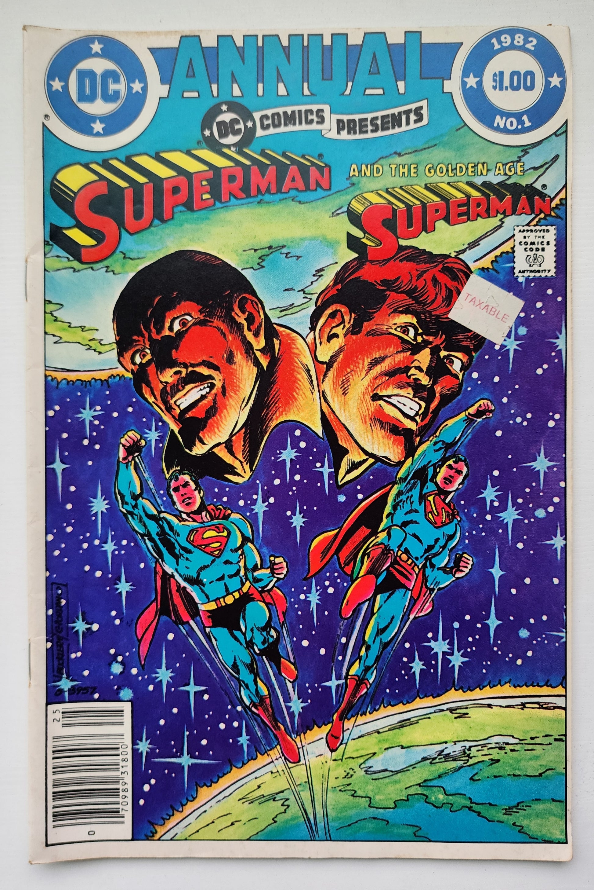 DC COMICS PRESENTS ANNNUAL #1 SUPERMAN GOLDEN AGE SUPERMAN NEWSSTAND 1981 DC Comics Presents DC Comics