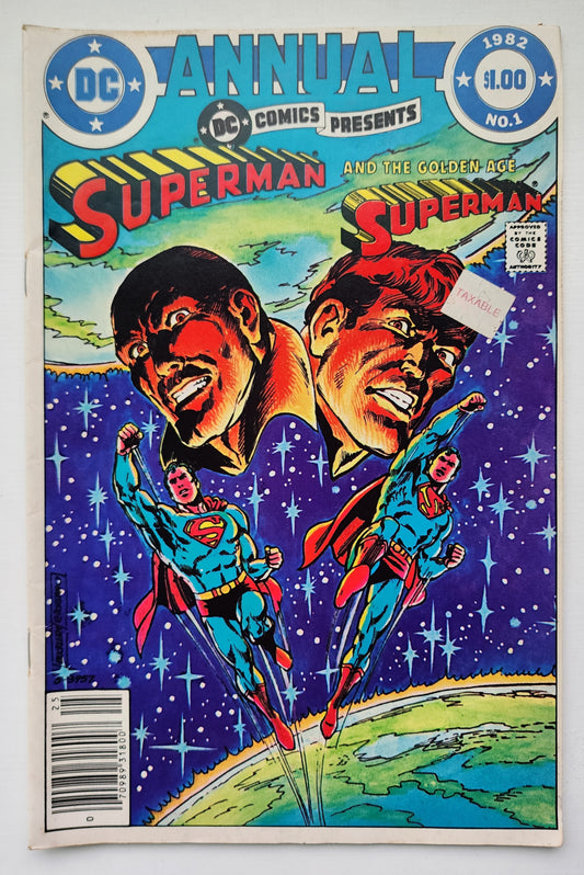 DC COMICS PRESENTS ANNNUAL #1 SUPERMAN GOLDEN AGE SUPERMAN NEWSSTAND 1981 DC Comics Presents DC Comics
