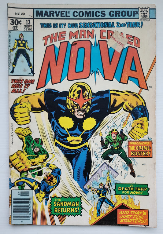 NOVA #13 NEWSSTAND 1977 Nova MARVEL COMICS