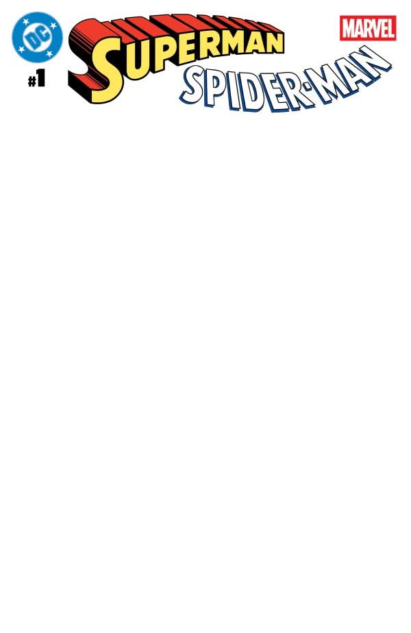 03/25/2026 DC MARVEL SUPERMAN SPIDER-MAN #1 (ONE SHOT) CVR Z BLANK CARD STOCK VARIANT DC COMICS