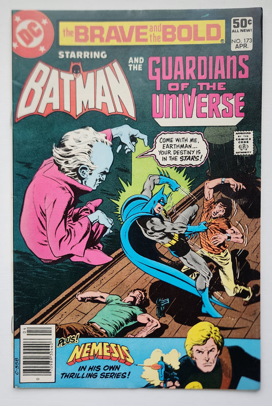 BRAVE AND BOLD #173 BATMAN GUARDIANS UNIVERSE NEWSSTAND 1981 Brave and the Bold DC Comics