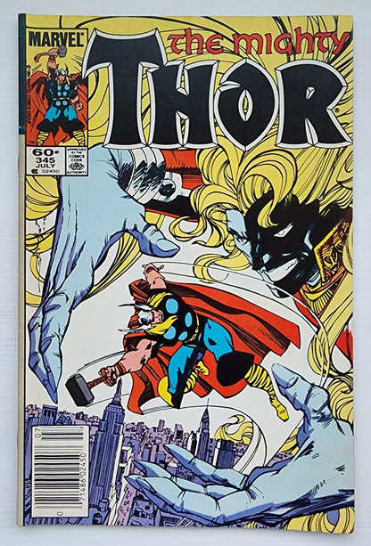 THOR #345 NEWSSTAND 1984 Thor MARVEL COMICS