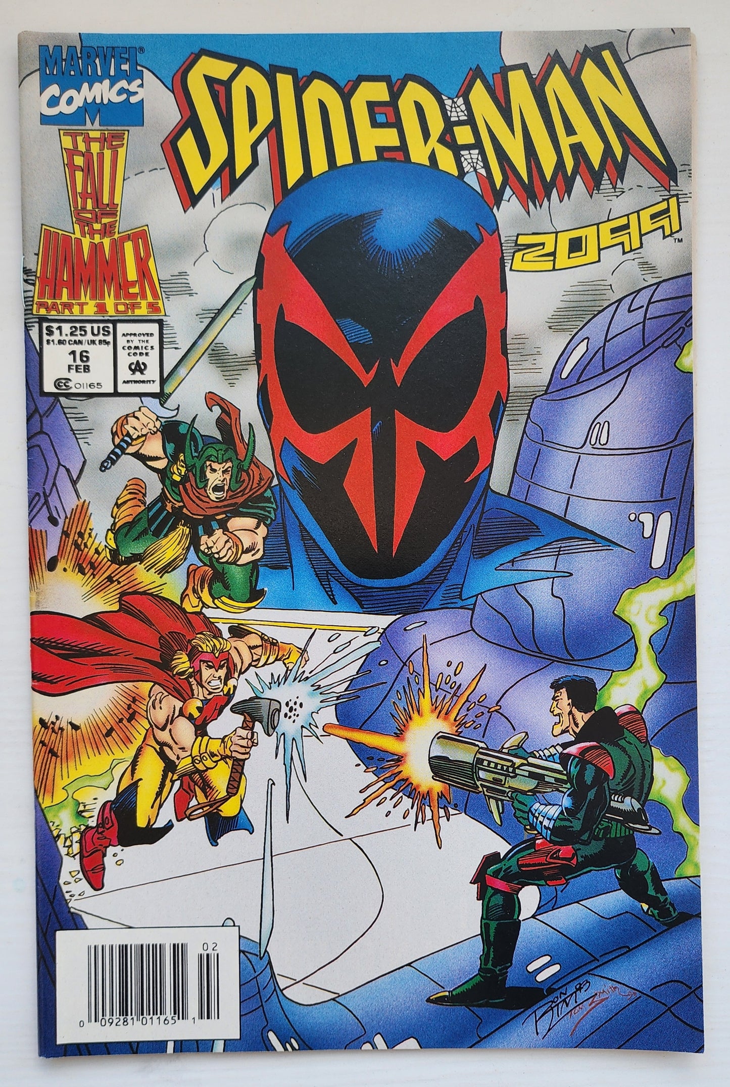 SPIDER-MAN 2099 #16 NEWSSTAND 1994 Spider-Man 2099 MARVEL COMICS