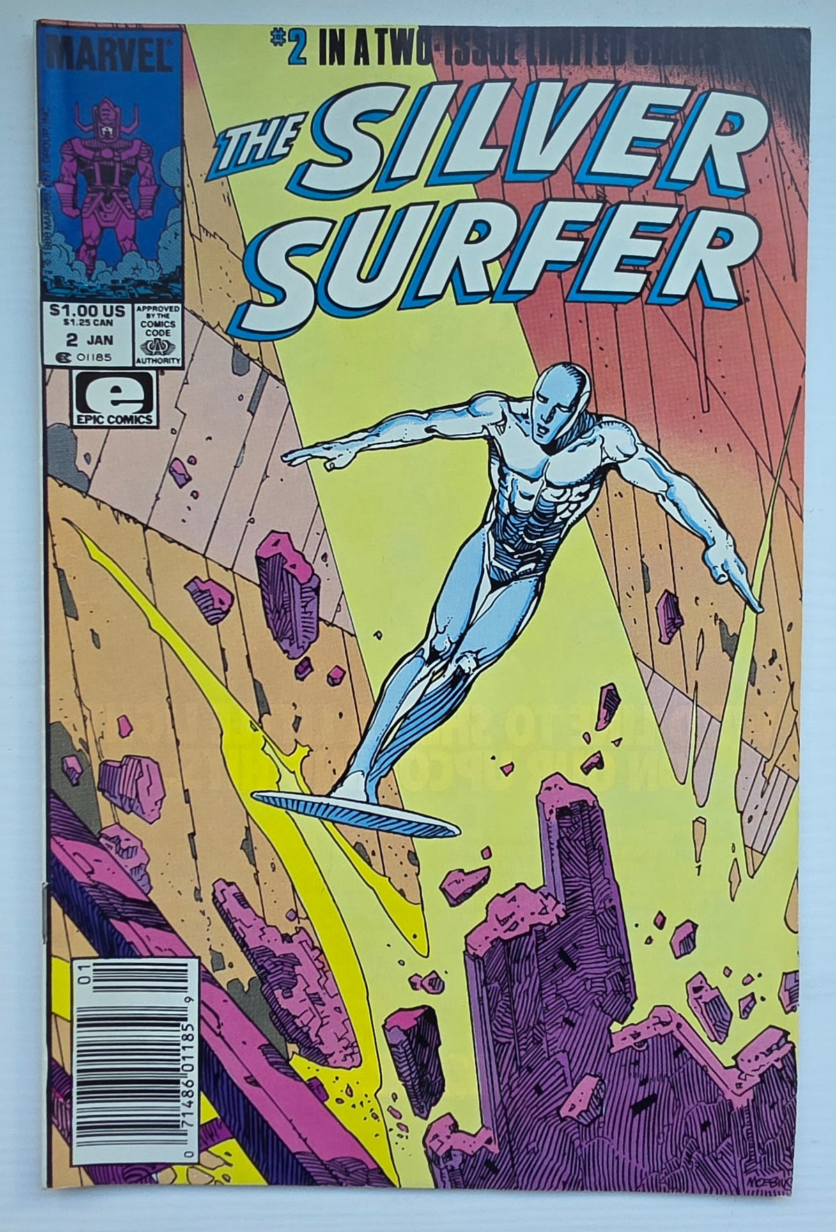 SILVER SURFER #2 1988 NEWSSTAND Silver Surfer MARVEL COMICS