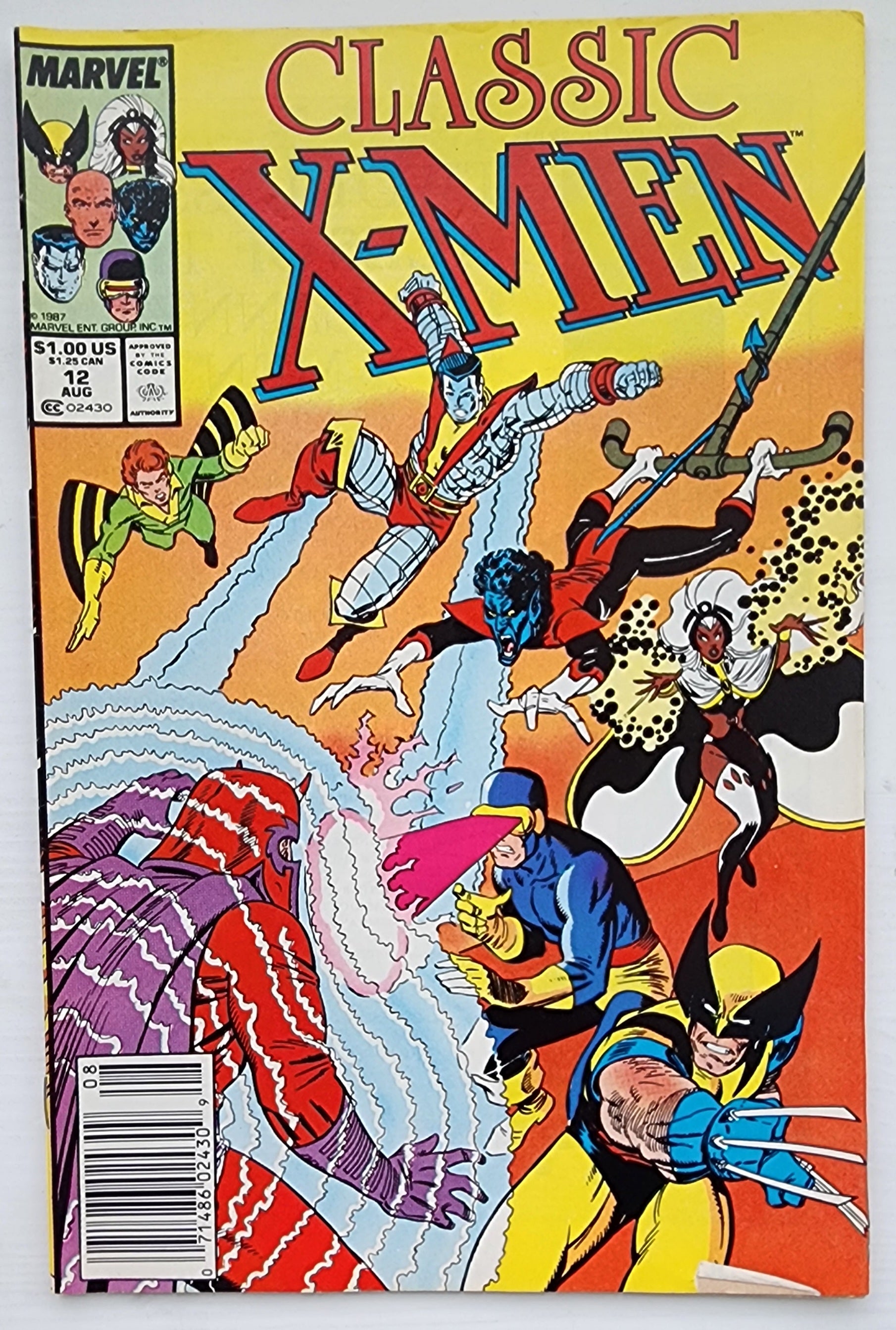 CLASSIC X-MEN #12 NEWSSTAND 1987 Classic X-Men MARVEL COMICS