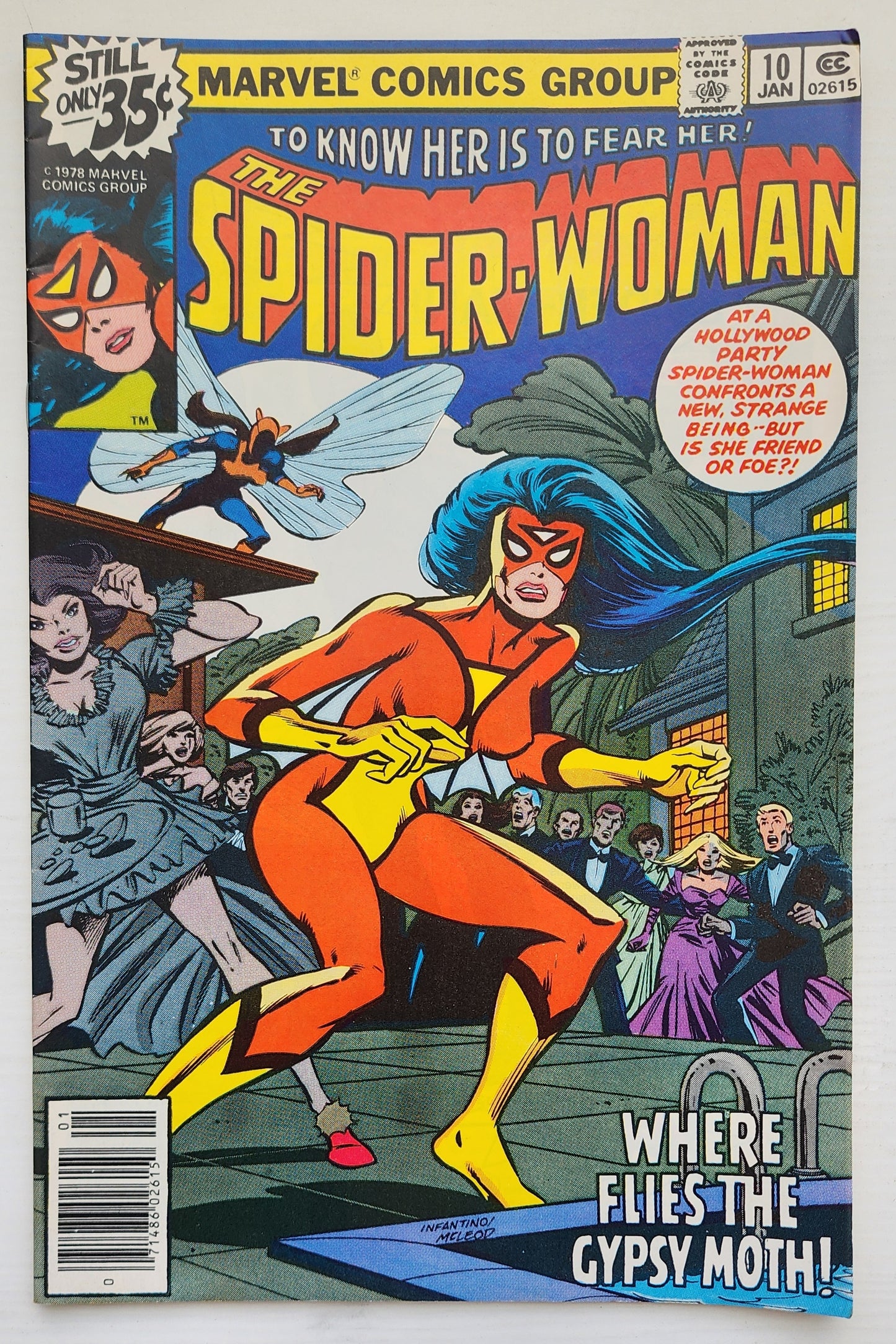 SPIDER-WOMAN #10 NEWSSTAND 1979 Spider-Woman MARVEL COMICS