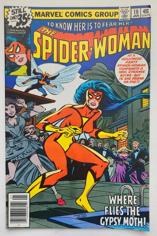 SPIDER-WOMAN #10 NEWSSTAND 1979 Spider-Woman MARVEL COMICS