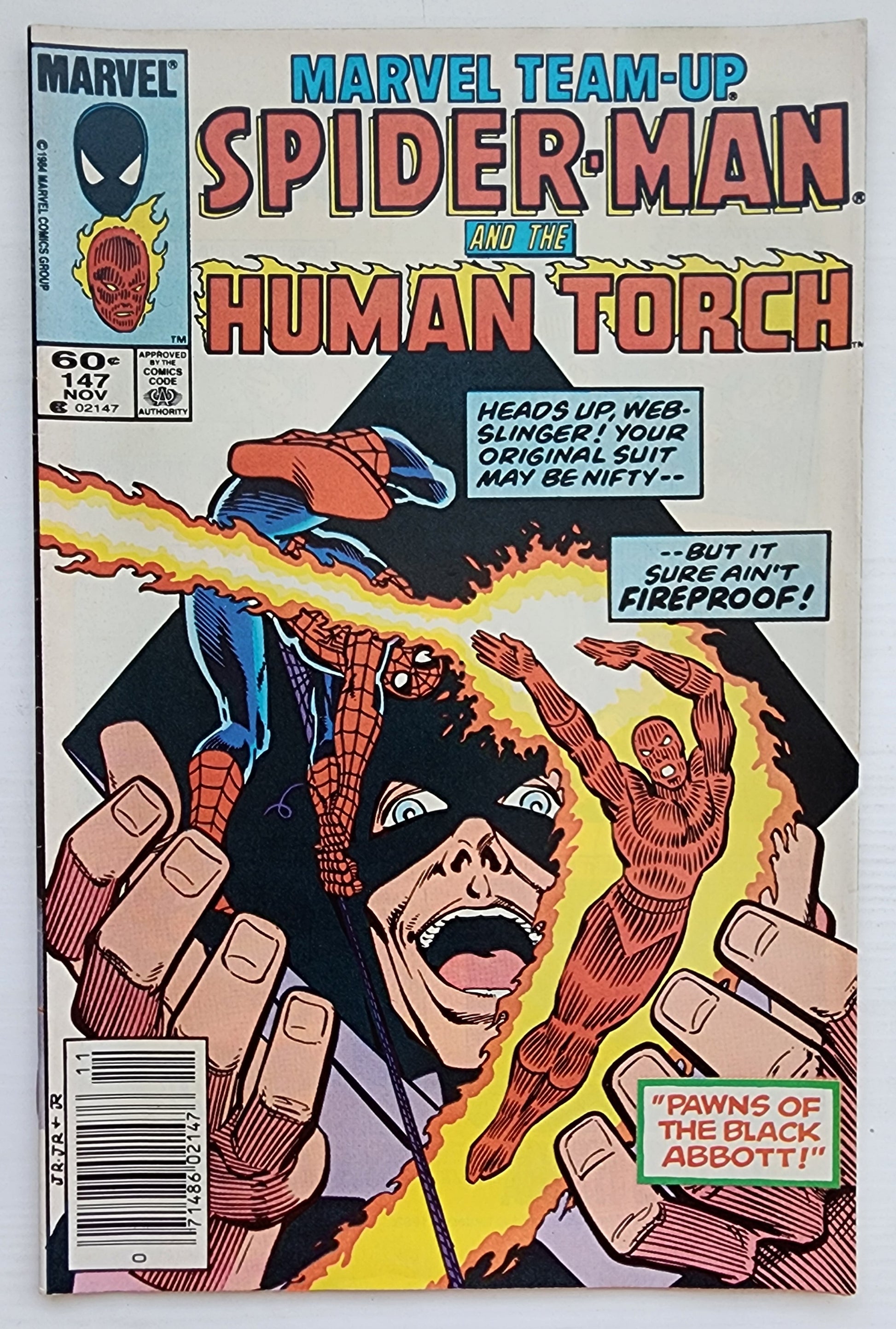MARVEL TEAM-UP #147 SPIDER-MAN HUMAN TORCH NEWSSTAND 1983 Marvel Team-Up MARVEL COMICS