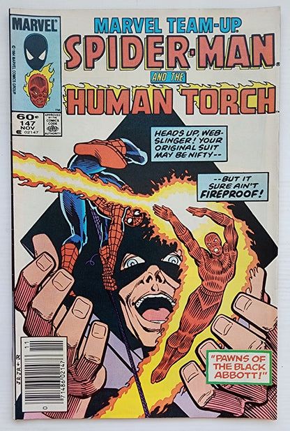 MARVEL TEAM-UP #147 SPIDER-MAN HUMAN TORCH NEWSSTAND 1983 Marvel Team-Up MARVEL COMICS