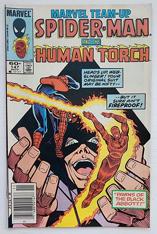 MARVEL TEAM-UP #147 SPIDER-MAN HUMAN TORCH NEWSSTAND 1983 Marvel Team-Up MARVEL COMICS