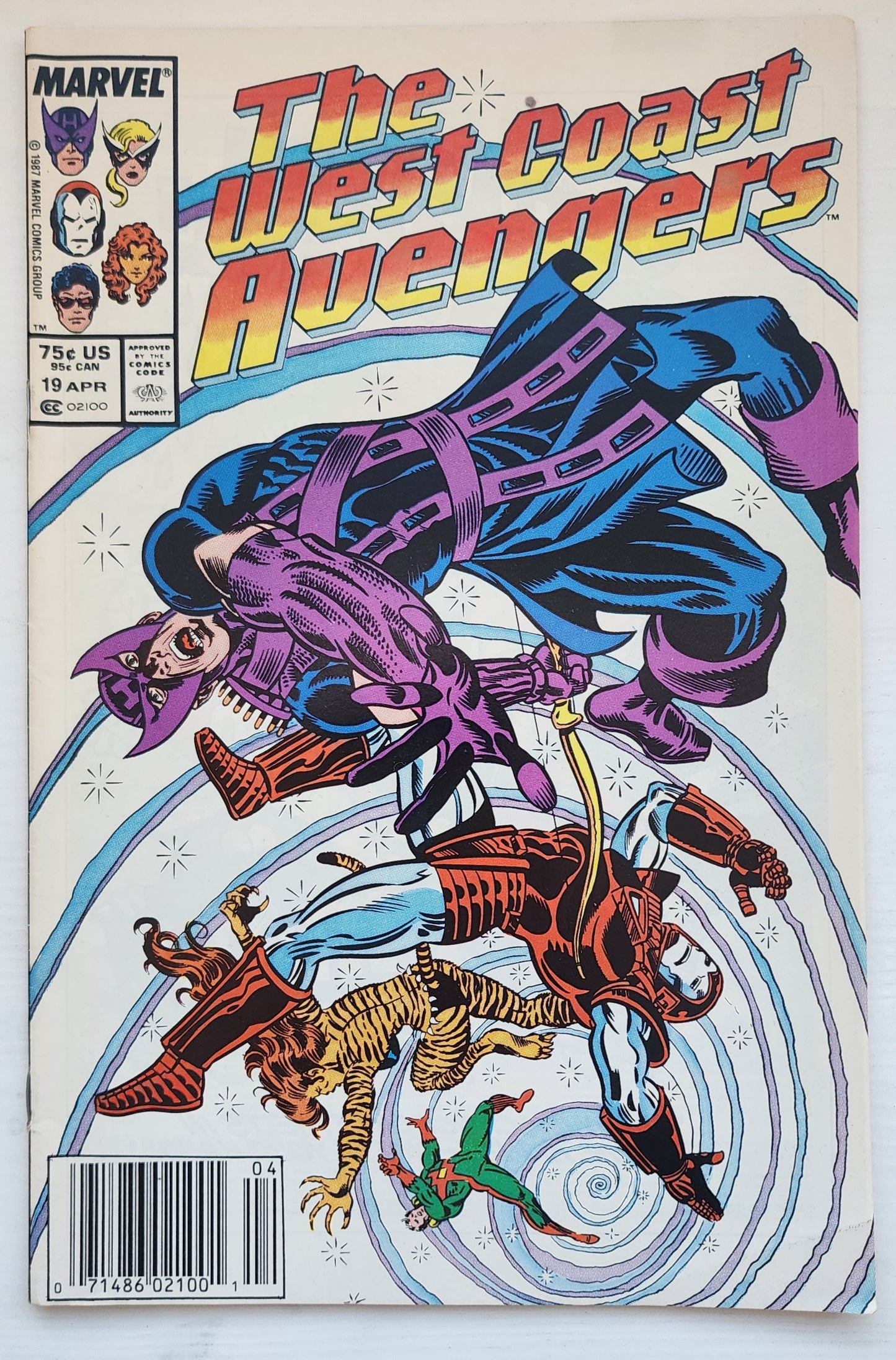WEST COAST AVENGERS #19 NEWSSTAND 1987 West Coast Avengers MARVEL COMICS