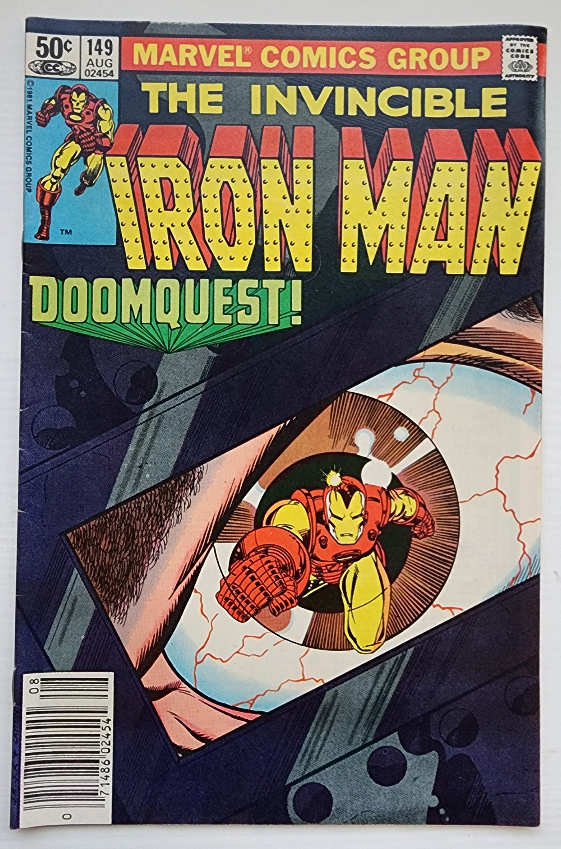 IRON MAN #149 NEWSSTAND 1981 Iron Man MARVEL COMICS