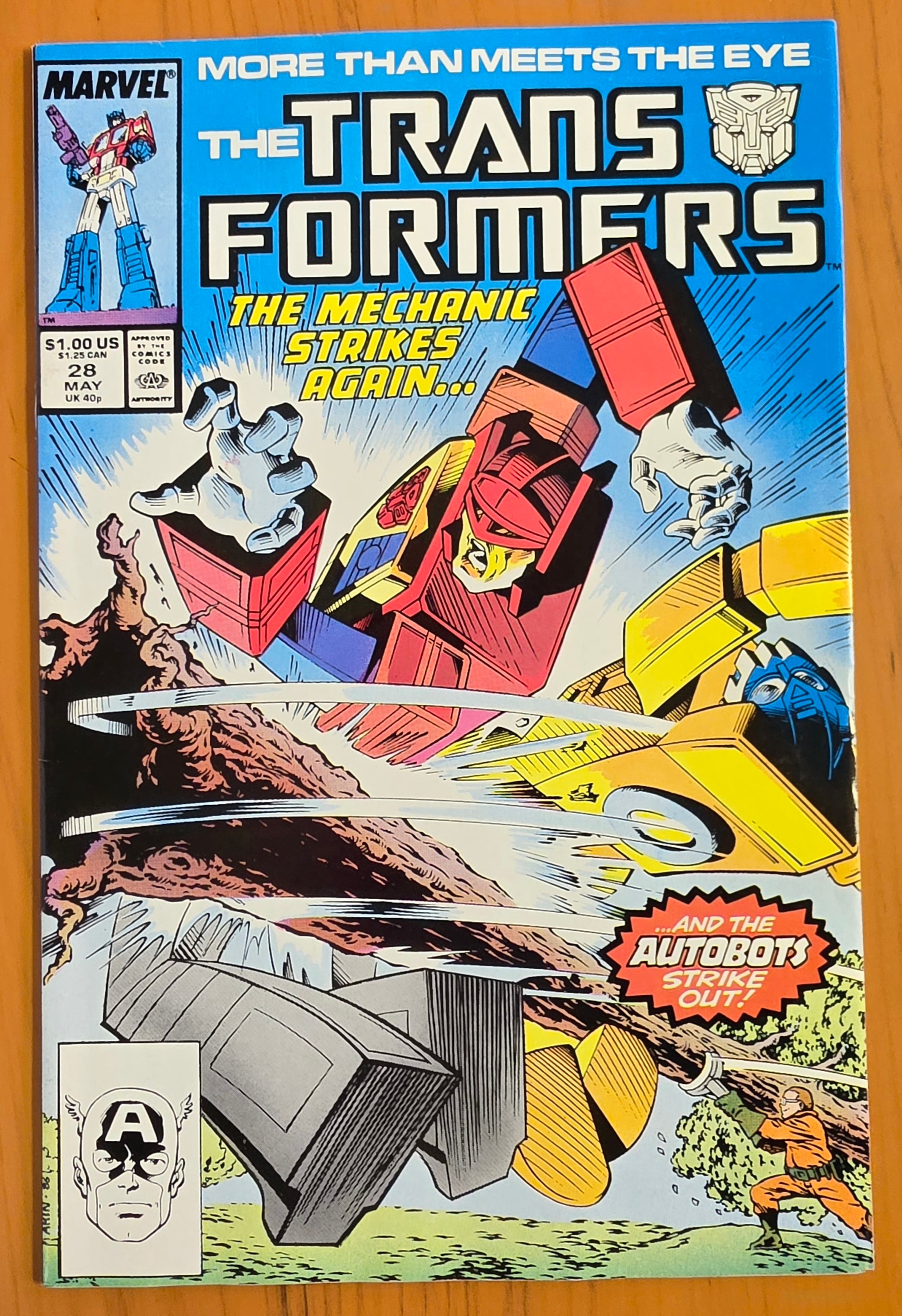 TRANSFORMERS #28 1987 Transformers MARVEL COMICS