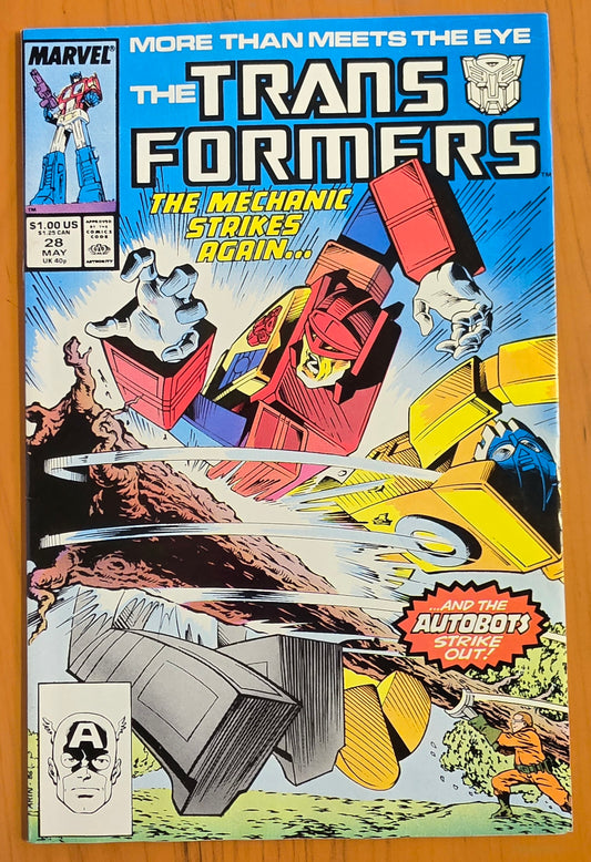 TRANSFORMERS #28 1987 Transformers MARVEL COMICS