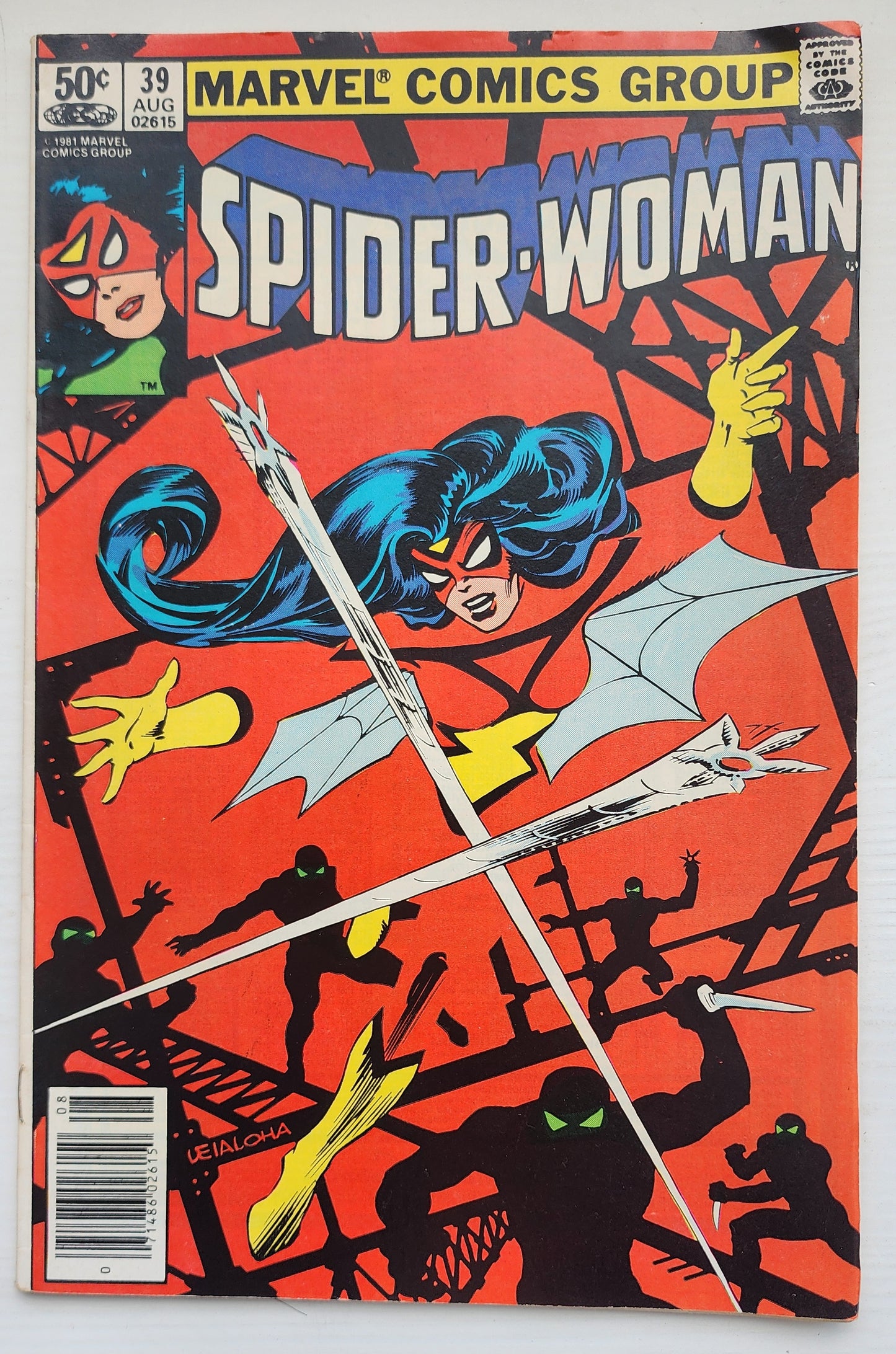 SPIDER-WOMAN #39 NEWSSTAND 1981 Spider-Woman MARVEL COMICS