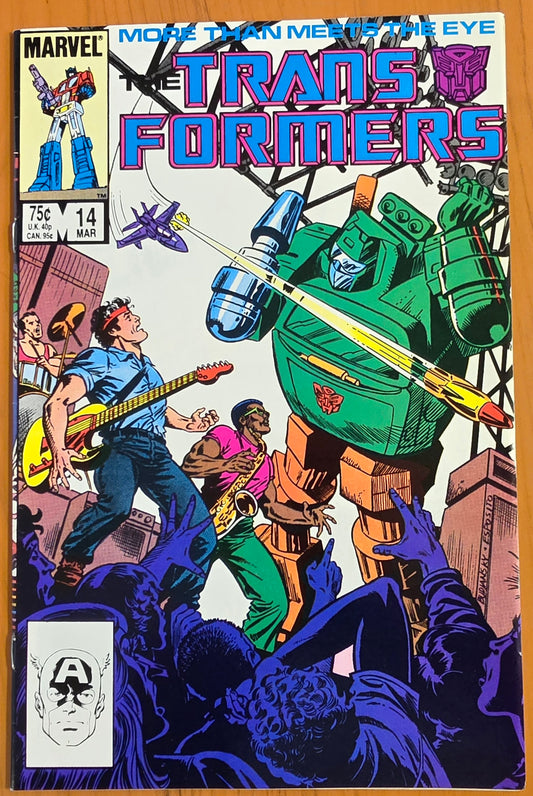 TRANSFORMERS #14 1986 Transformers MARVEL COMICS