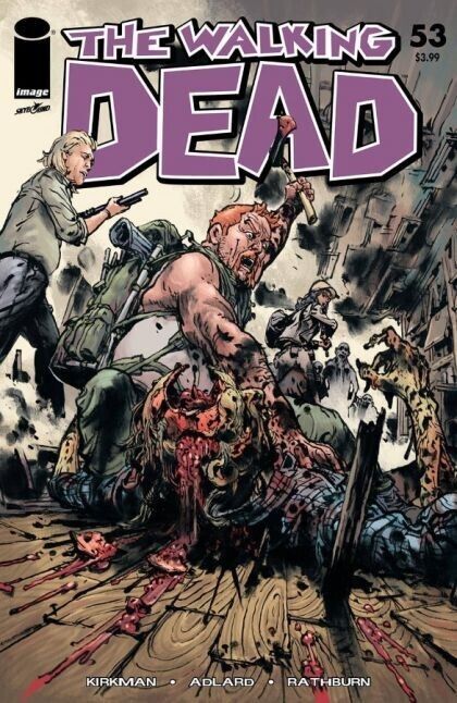 WALKING DEAD #53 15TH ANNIVERSARY KIM JUNG GI COLOR LOGO VARIANT 2018 Walking Dead IMAGE COMICS   