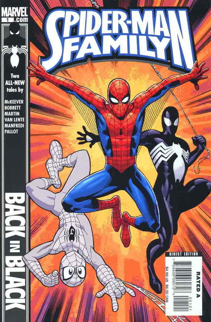 SPIDER-MAN FAMILY #1 2ND PRINT VARIANT 2007 Spider-Man MARVEL COMICS   